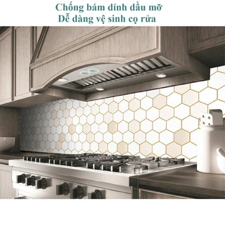 Decal dán bếp cao cấp chịu nhiệt và chống bám dính dầu mỡ - Khổ 120 x 60cm - DDB-041