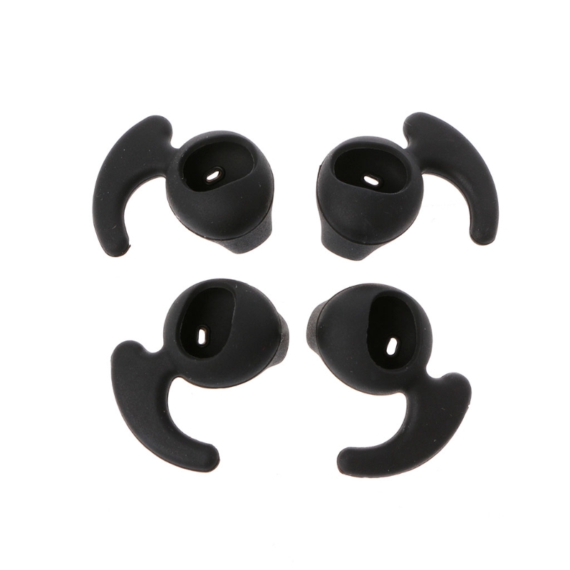 new 2 Pairs Black Silicone Earbud Eartip Replacement For Samsung S6 Sports Earphone