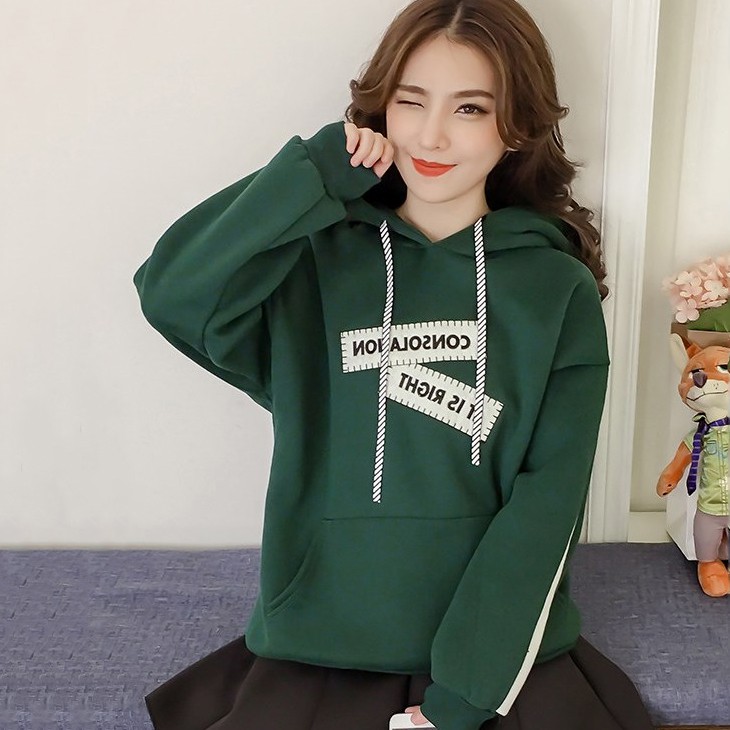 Áo Hoodie Phối Chữ May Phá Cách Hàn Quốc P860 Quảng Châu