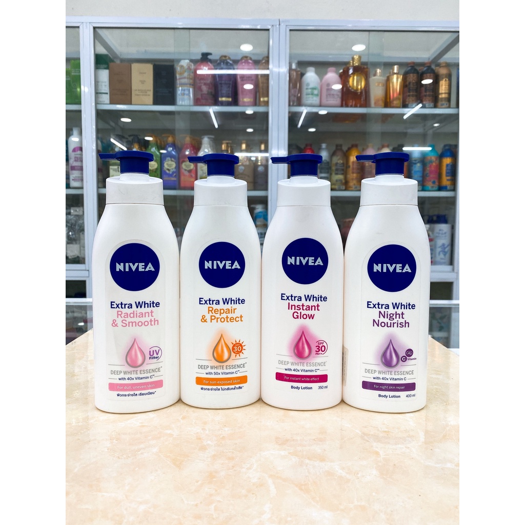 (350~400ml) Sữa Dưỡng Thể Nivea Phục Hồi Dưỡng Trắng Da Chính Hãng Công Ty