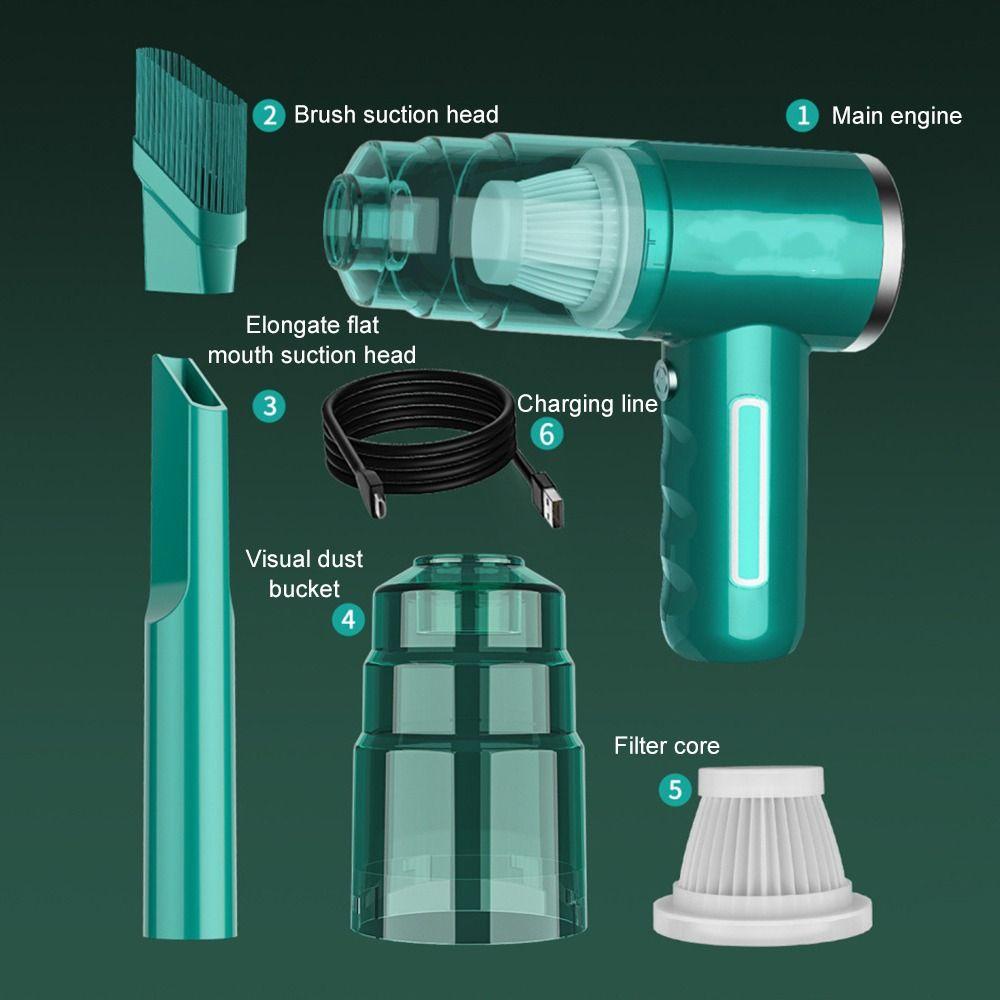 MYRONGVN Máy Hút Bụi Cầm Tay Vệ Sinh Xe Hơi Sử Dụng Kép Khô / Ướt Tiện Lợi
