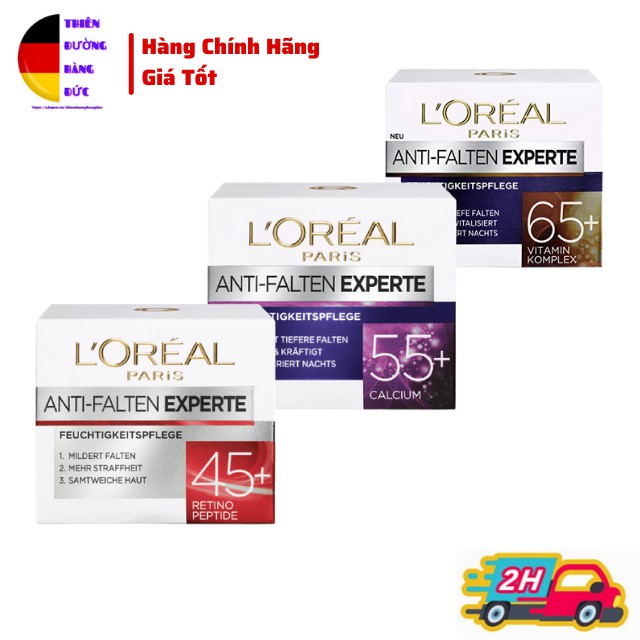 Kem Dưỡng Da Loreal ANTI-FALTEN EXPERTE 35+, 45+, 55+