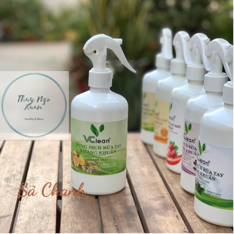 Dung Dịch Rửa Tay Kháng Khuẩn VCLEAN 6 Mùi Hương Cực Thơm Chai 500ml