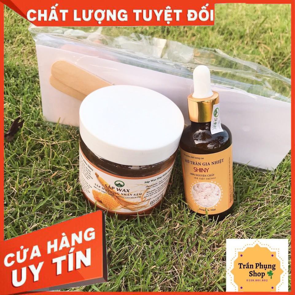 [Chính hãng]Combo Triệt Lông Wax + Mỡ Trăn handmade Shiny (tặng kèm dụng cụ wax)