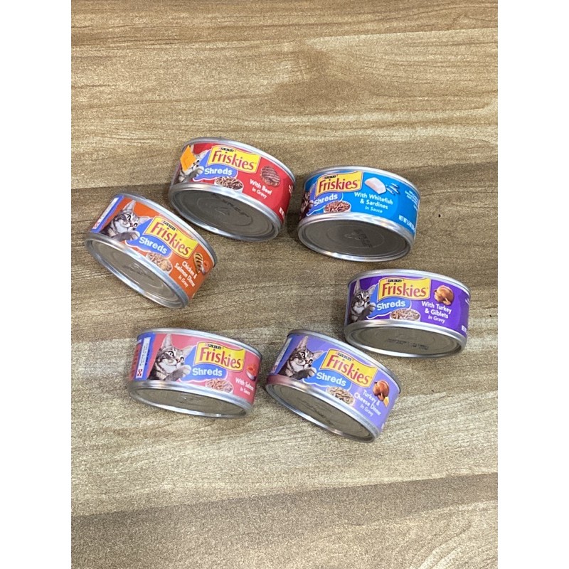 Friskies shreds thức ăn ướt cho mèo thịt miếng sốt 156g