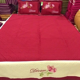 Set 3 món ga gối xoa satin1,8x2m