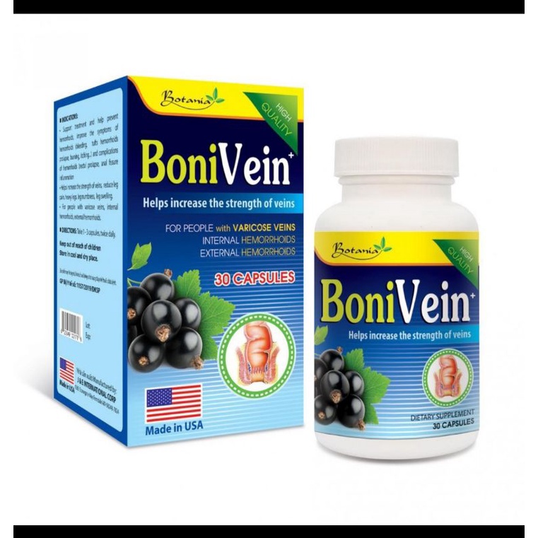 Bonivein hỗ trợ dãn tĩnh mạch hộp 30v nhập khẩu chính hãng