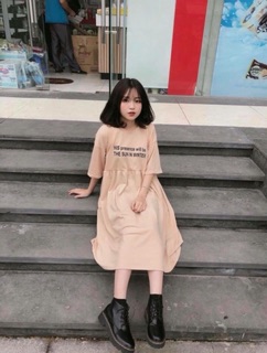 ĐẦM THUN DÀI BABY XẾP LI 3 màu