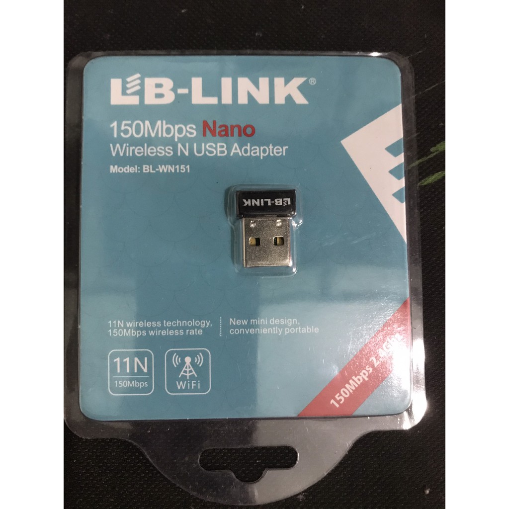 Thu Wifi LB Link 150Mps Nano Wireless N USB Adapter Mã : BL-WN151 bảo hành 6 tháng | WebRaoVat - webraovat.net.vn