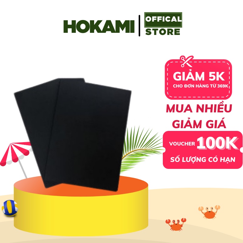 Giấy bìa màu đen Grand A3 trơn Định lượng &gt; 200 gsm (Thếp 100 tờ) - HOKAMI STORE