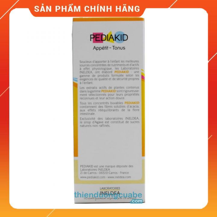 VITAMIN PEDIAKID APPETIT TONUS  Siro Cho Bé Biếng Ăn Giúp Bé Ăn Ngon Tăng Sức Đề Kháng Cho Trẻ Từ 6 tháng tuổi