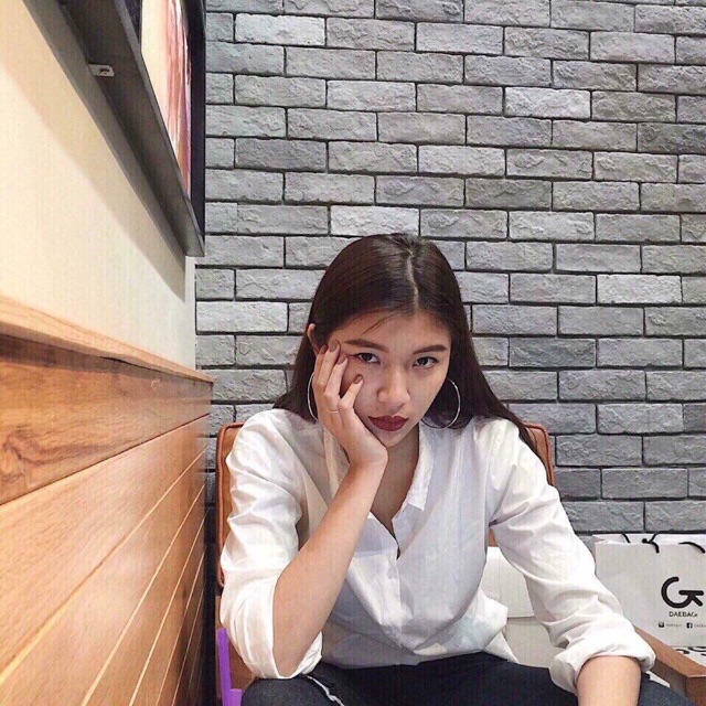 Áo sơ mi kiểu trắng body chất lụa cao cấp kt | BigBuy360 - bigbuy360.vn