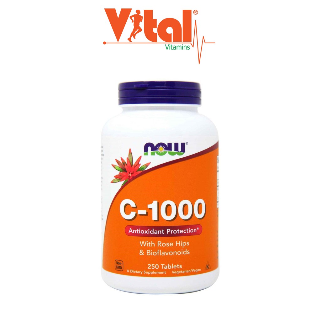 Viên Bổ Sung Vitamin C Tăng Sức Đề Kháng NOW Vitamin C 1000mg 250 Viên