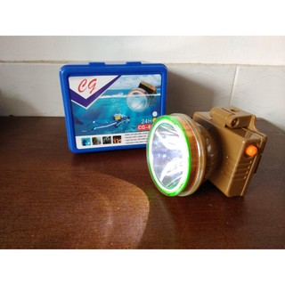 ĐÈN PIN ĐỘI ĐẦU LED LẶN NƯỚC CG628  – LẶN SÂU 50M – HÀNG TỐT