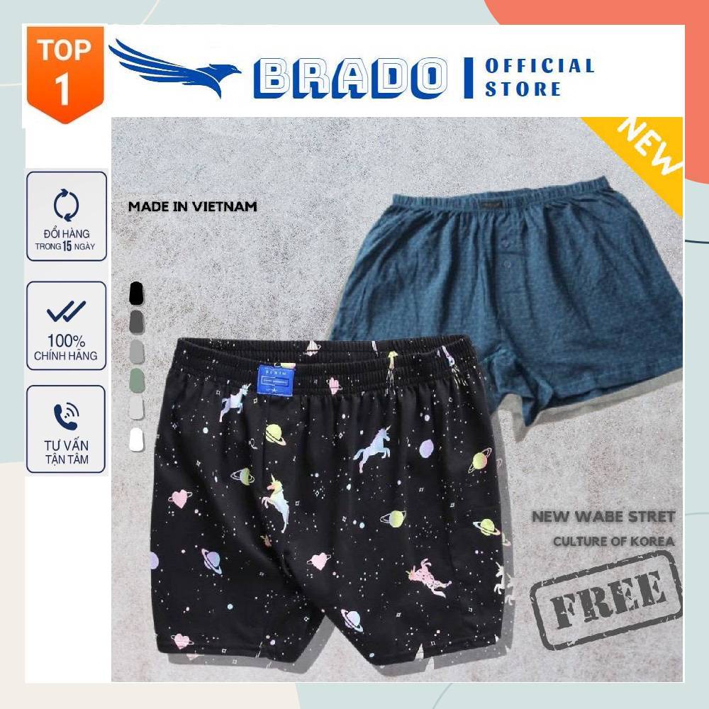 Quần đùi nam thun 𝐂𝐎𝐓𝐓𝐎𝐍 chất vải mềm, co giãn 4 chiều mặc ngủ thoải mái