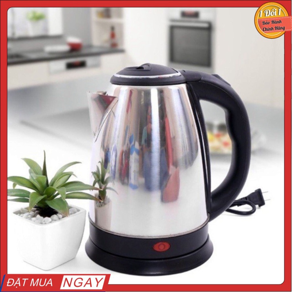 Ấm siêu tốc đun nước 1.8L, Ấm đun siêu tốc Electric Kettle inox hàng chất lượng cao