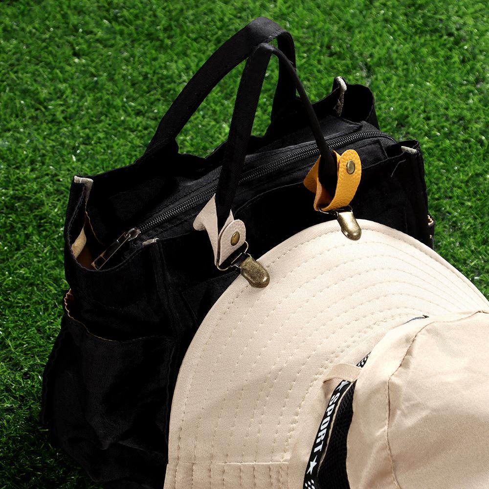 Kẹp Mỏ Vịt Màu Đen Gắn Nón / Túi Xách Du Lịch Hợp Thời Trang