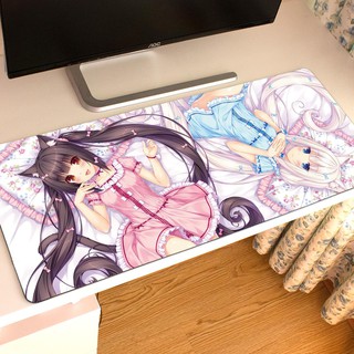 Nekopara Catgirl Paradise Hàng hóa Sôcôla Vani Trò chơi Chuột Pad Quá khổ Dày Seaming
