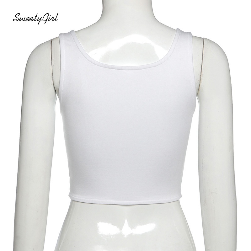 Áo kiểu không tay dáng ngắn cổ vuông thời trang quyến rũ