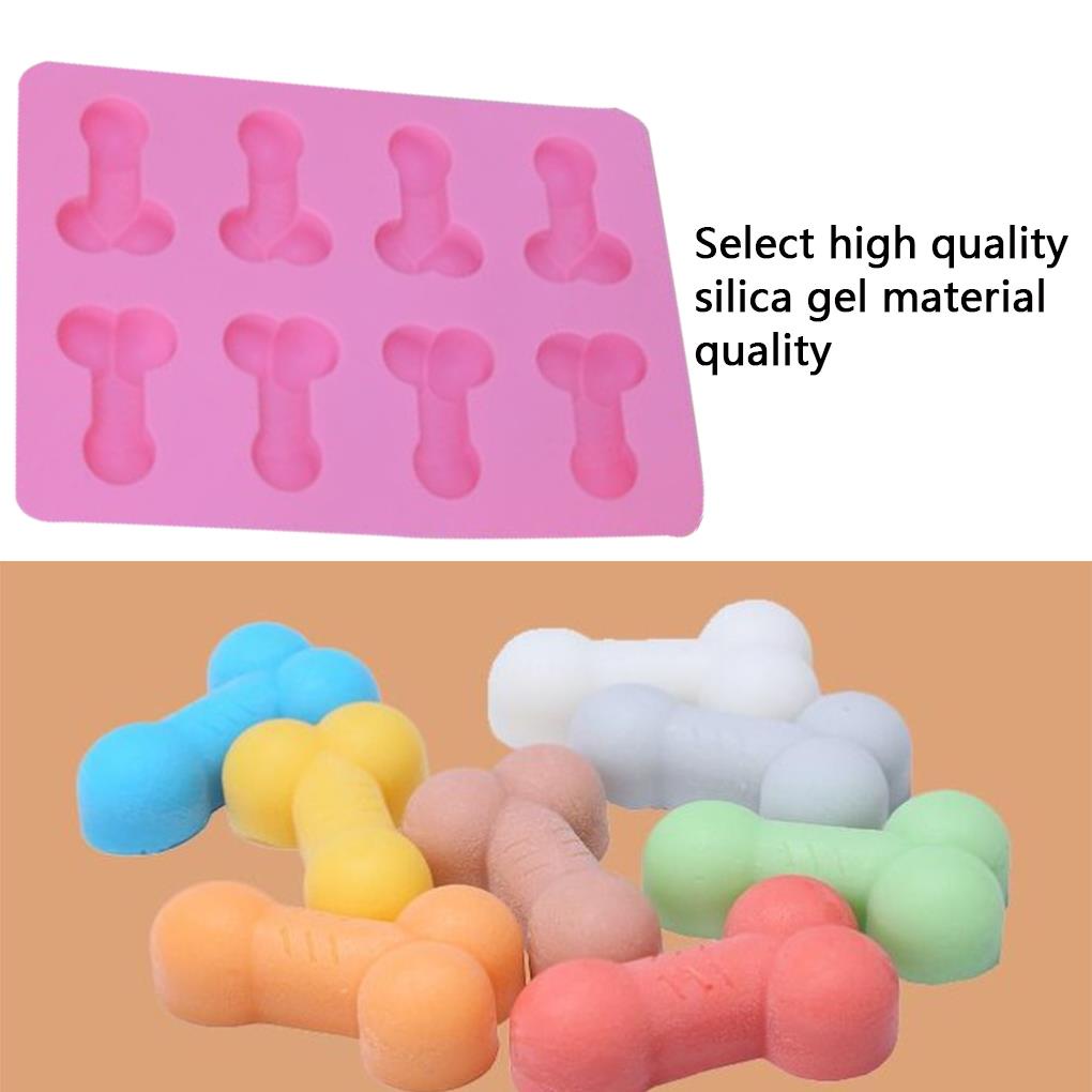 Khuôn Silicone 8 Ngăn Làm Bánh Kẹo DIY Tiện Dụng