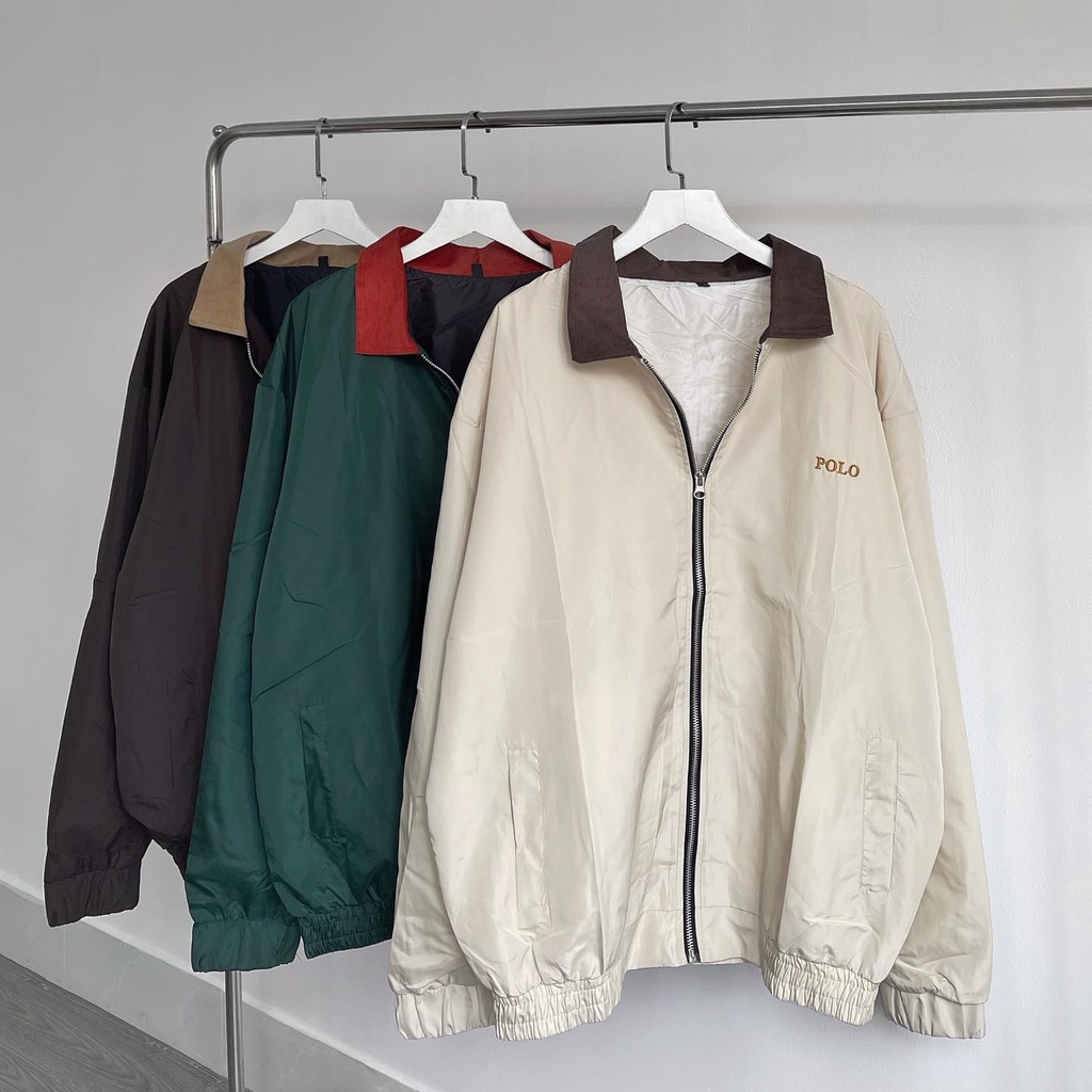 [sẵn] Áo bomber dù jacket POLO nhiều màu (ảnh thật tại shop) Tanazi Closet