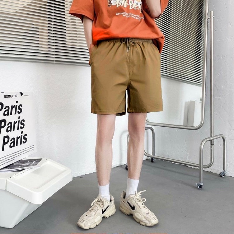 Short kaki nam nữ,thiết kế trơn 4 màu