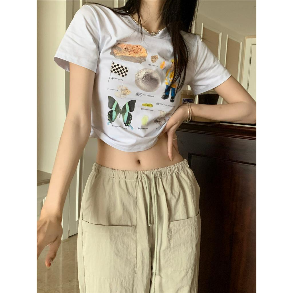 Áo Thun Cộc Tay Dáng Rộng In Chữ 63829