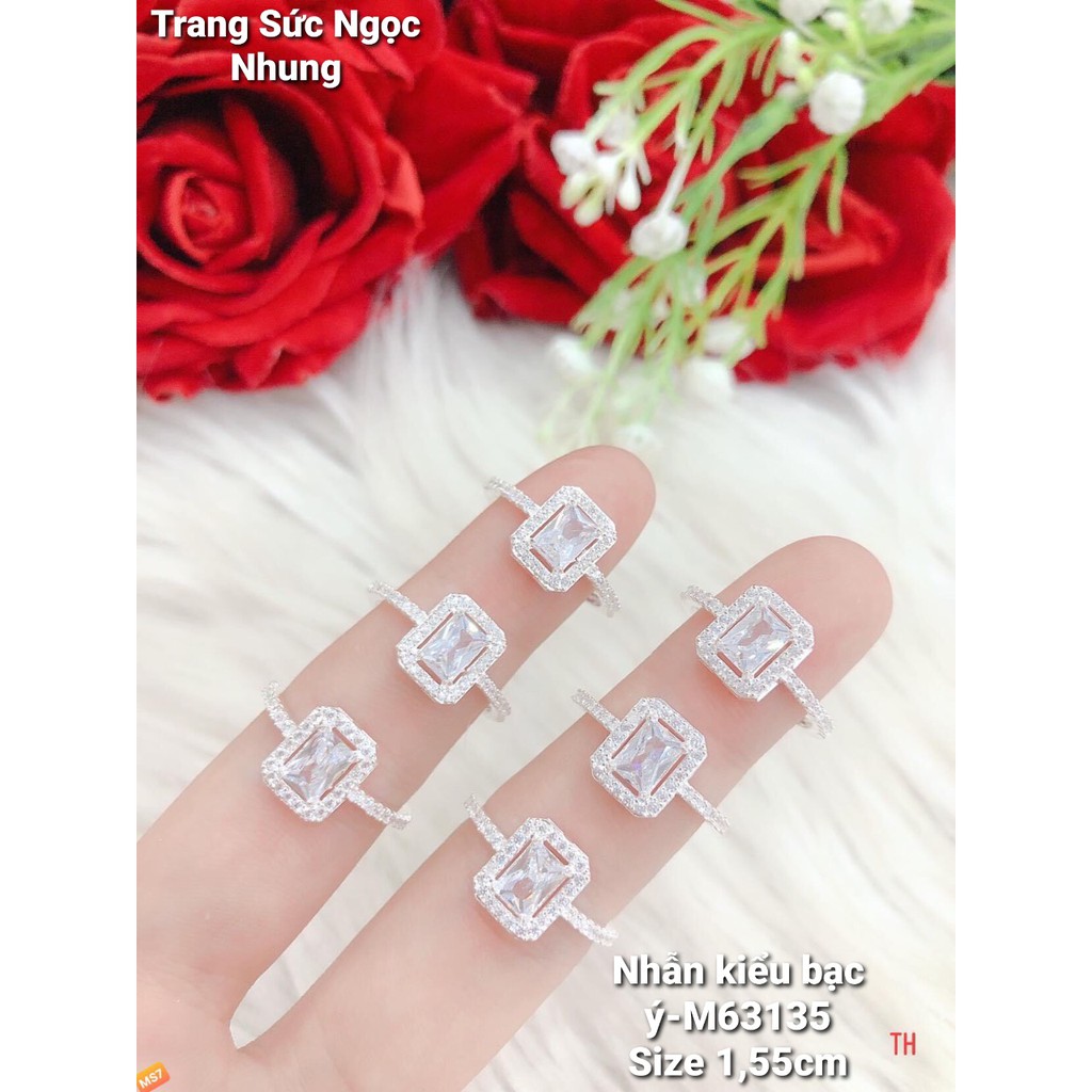 Nhẫn kiểu bạc ý-M63