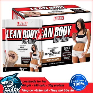 Cung Cấp Dinh Dưỡng Hoàn Chỉnh Thay Thế Bữa Ăn Cho Nữ Labrada Lean Body For Her 80 Gói - Chính hãng