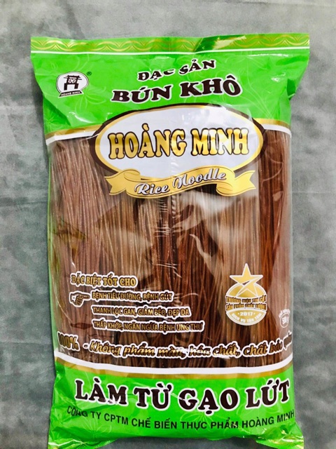 [Freeship Combo 2 gói] Bún &amp; Phở GẠO LỨT Hoàng Minh 500gr/gói