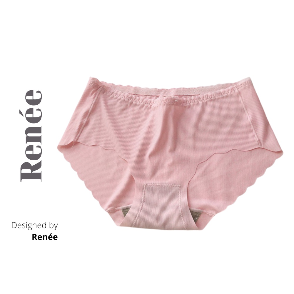Quần Lót Nữ Đúc Su Gân Tăm Viền Sóng Nữ Tính RENEE Store - QL04
