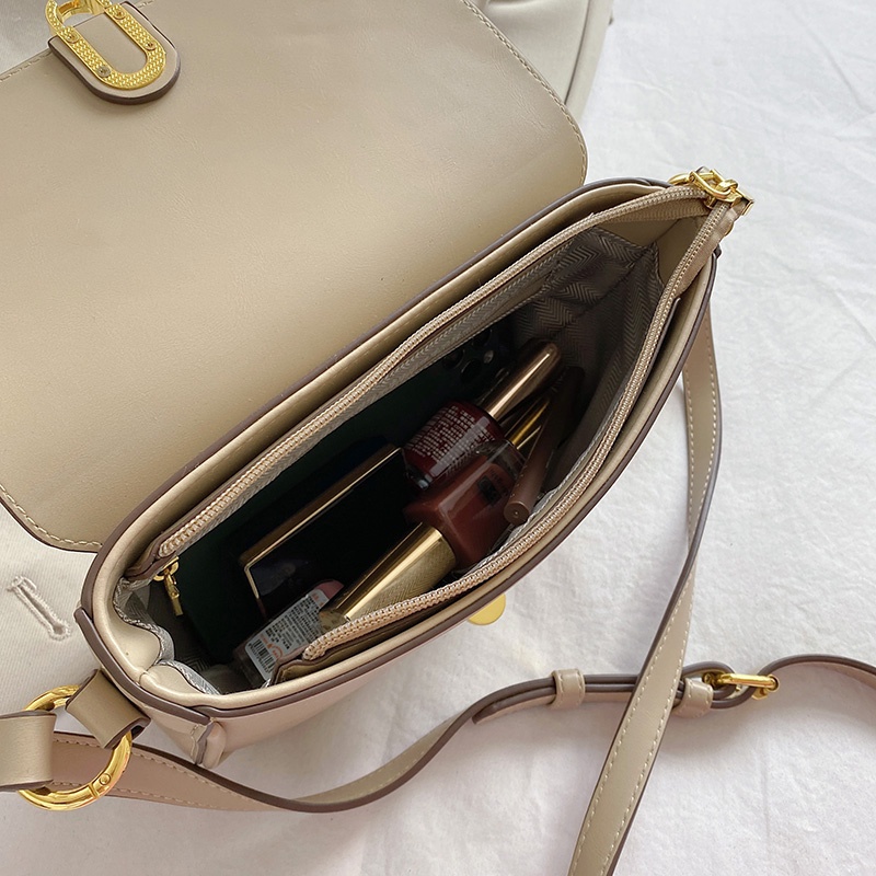 Túi Đeo Vai Bằng Da Pu Màu Trơn Thời Trang Cho Nữ