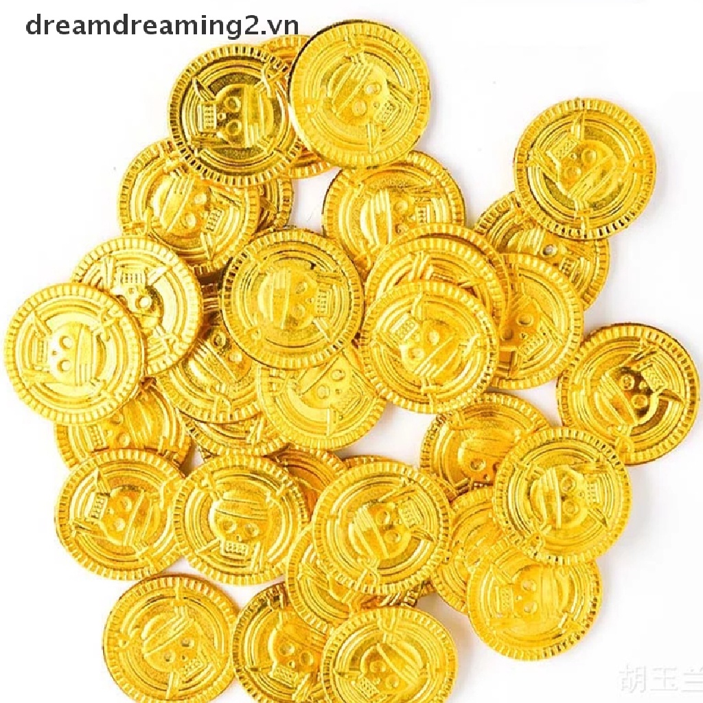 Bộ 50 Đồng Xu Vàng Giả 2Vn Trang Trí Nhà Cửa