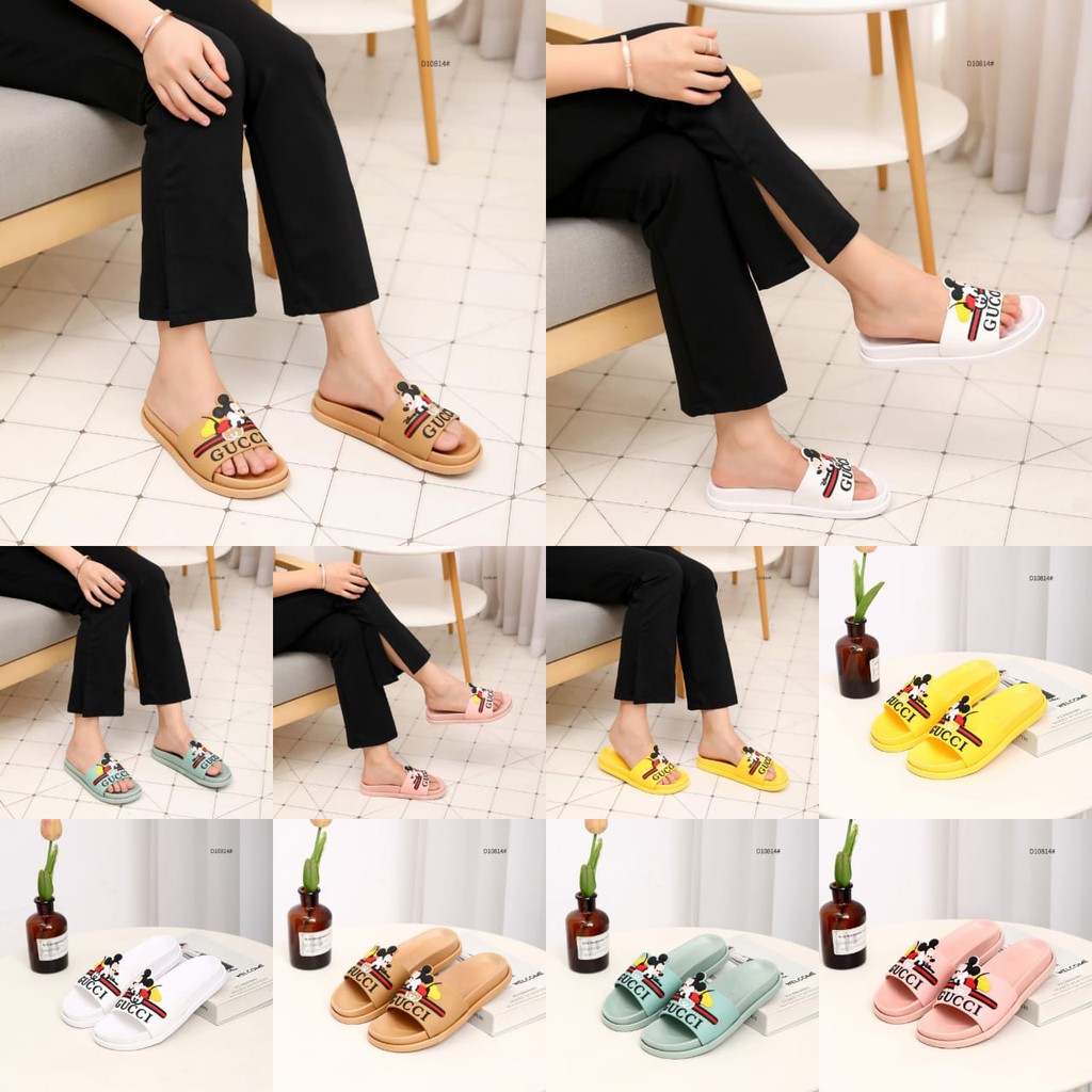 Disney Sandal Gucci D10814 Hình Chuột Mickey Xinh Xắn