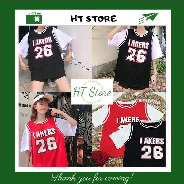 ☄✢♙Áo Phông Cộc Tay kiểu bóng chày in Số 26 Chất Liệu Cotton Thoáng Mát Unisex
