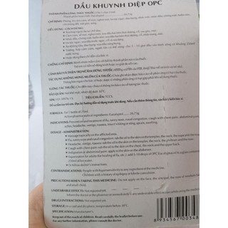 DẦU KHUYNH DIỆP OPC