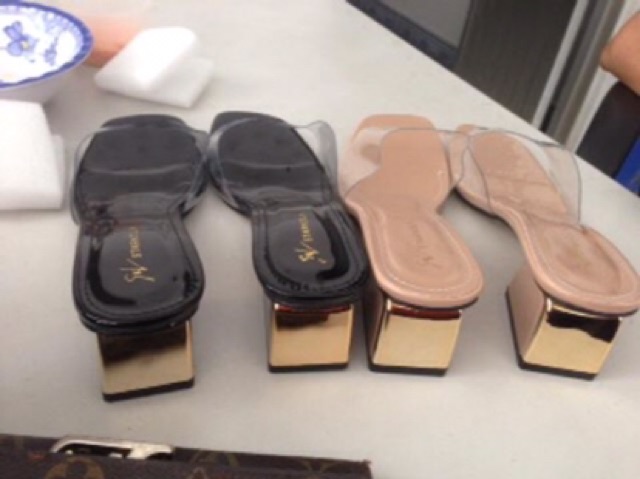 Guốc dép quai trong gót bọc đồng 5cm | BigBuy360 - bigbuy360.vn