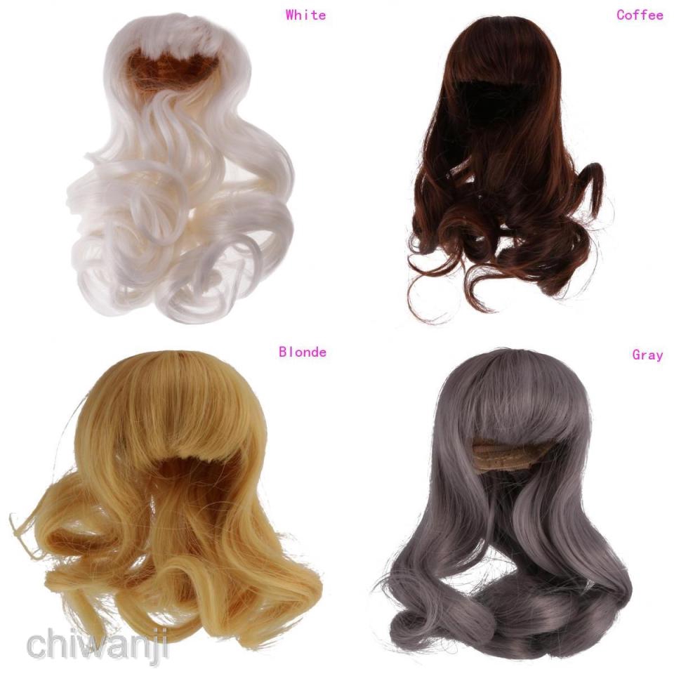 [CHIWANJI] Curly Hair Wig Hairpiece for 1/4 1/6 BJD SD DZ DOD Dollfie Doll LUTS KID Dolls