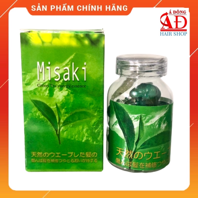 [Chính hãng] [Siêu rẻ] TINH DẦU TRÀ XANH MISAKI GREEN TEA CAPSULES GIÚP TÓC ÓNG MƯỢT Energy Essence - 30 VIÊN/HỘP