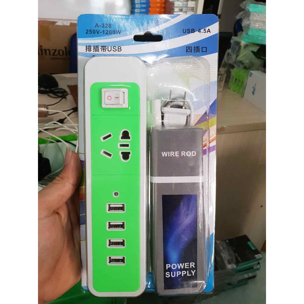 [NEW 9/2020] Ổ CẮM ĐIỆN NHIỀU MÀU 4 CỔNG USB CÓ CÔNG TẮC SẠC NHANH SHOP YÊU THÍCH