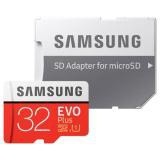 Thẻ nhớ MicroSDHC Samsung Evo+ 32GB U1 80MB/s kèm Adapter (Đỏ) - Không box