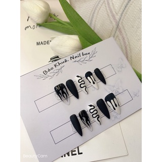 nail box móng up thiết kế theo yêu cầu kèm keo và dũa