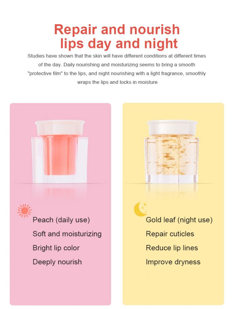 [Hàng mới về] Son dưỡng môi dạng kem lá vàng làm mờ nếp nhăn dưỡng ẩm chống khô nứt phục hồi cho môi ngày và đêm | BigBuy360 - bigbuy360.vn
