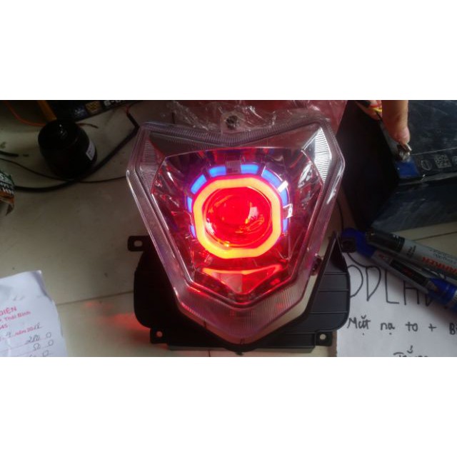 Cụm đèn pha bi cầu Xmen kèm tai đèn