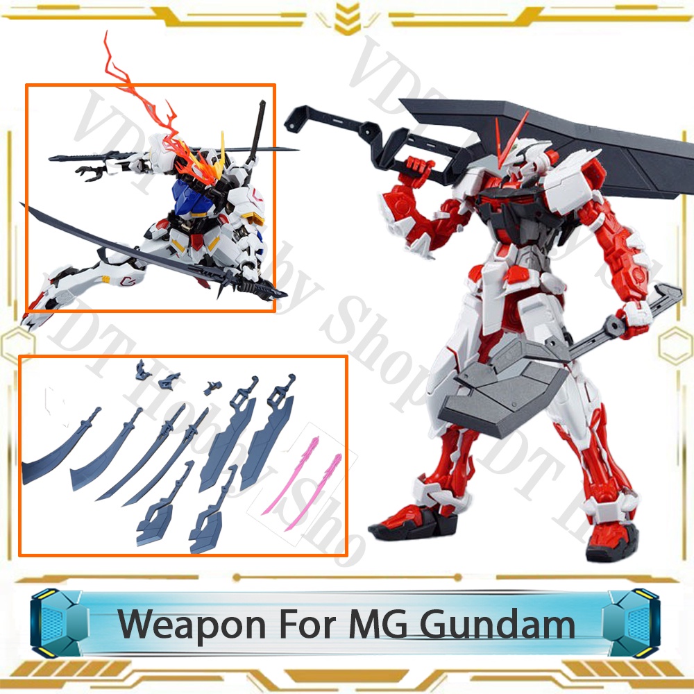 Bộ weapon + sừng dragon cho mô hình gundam mg Astray & Barbatos