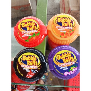 Kẹo Cao su Bubble Rolls/ Kẹo Cuộn Hubba bubba siêu dài nhiều vị hộp 35g ăn vặt siêu nghiền
