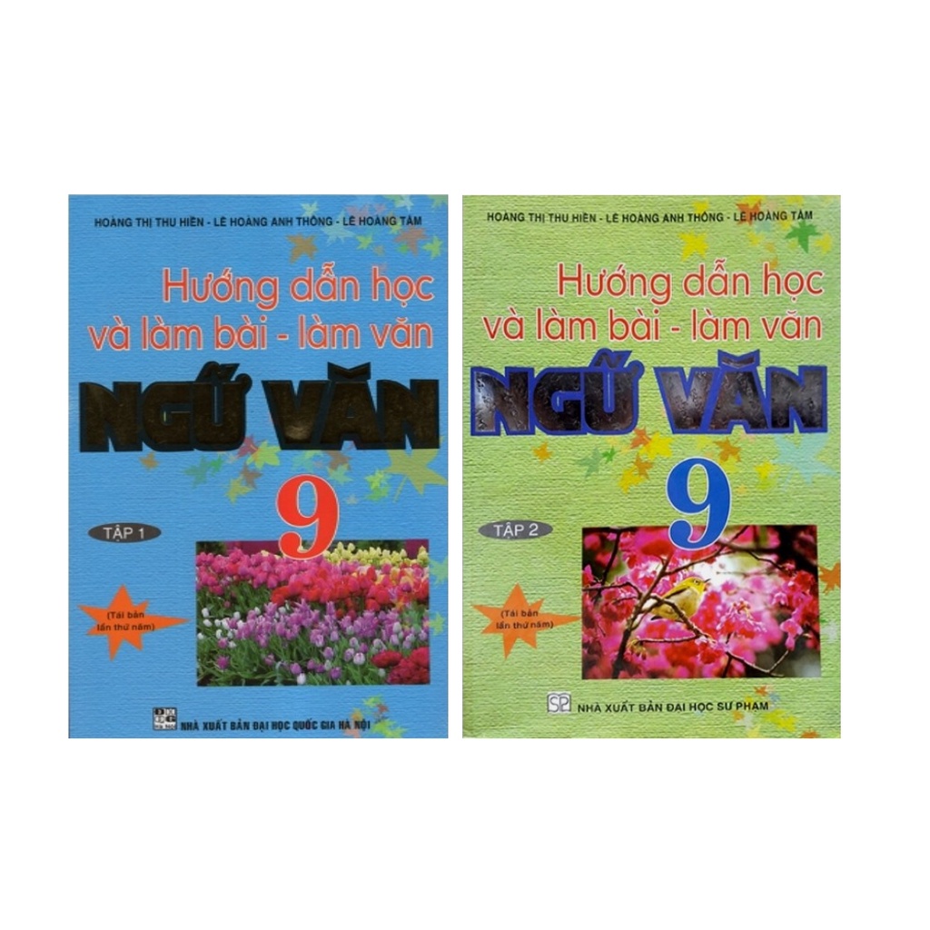 Sách - Combo Hướng Dẫn Học Và Làm Bài Làm Văn Ngữ Văn 9 (Tập 1 + Tập 2)