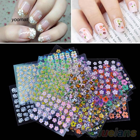 [Hàng mới về] Bộ 30 tờ giấy dán trang trí móng tay nghệ thuật