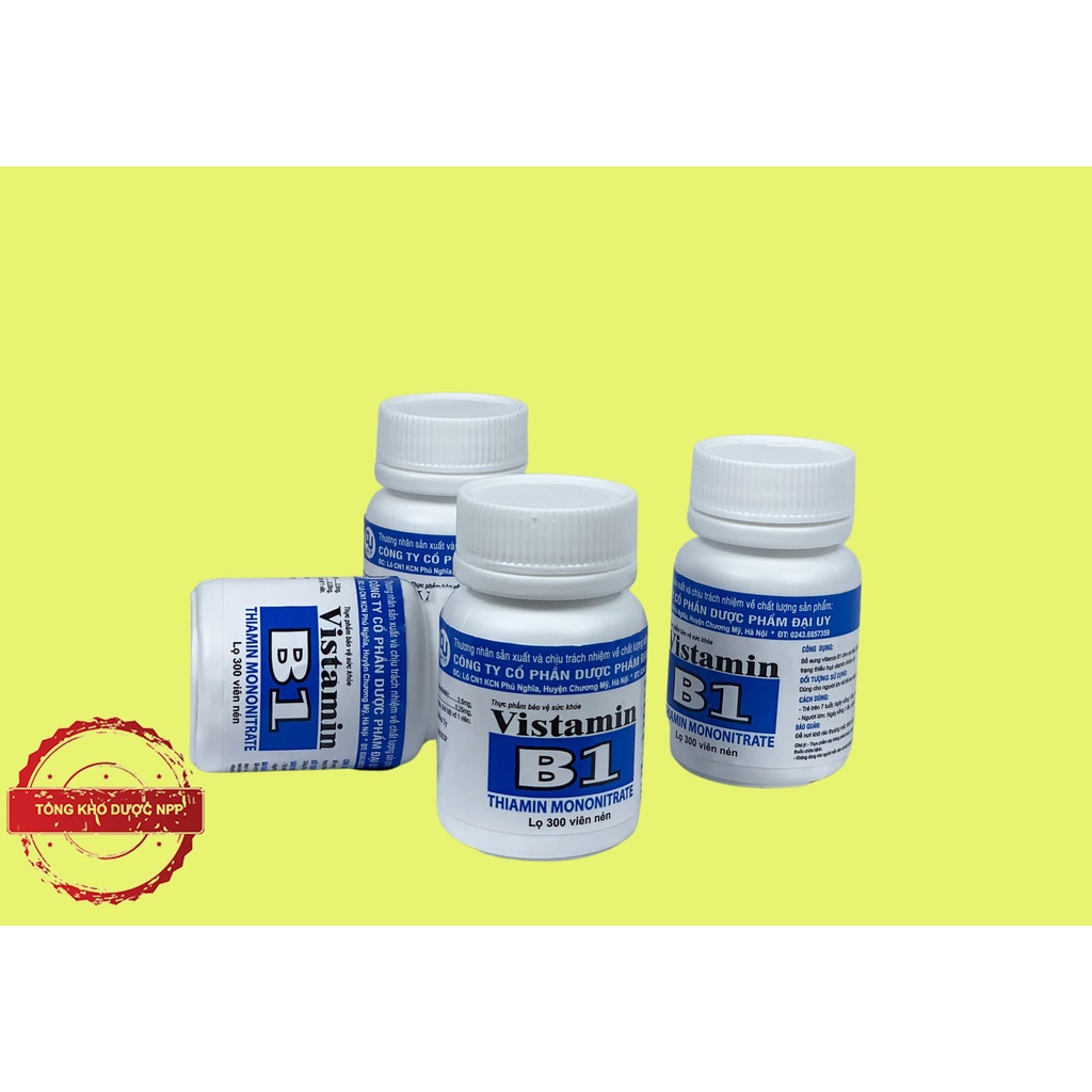 Vistamin B1 - 300 viên Đại Uy - bổ sung vitamin b1 cho cơ thể