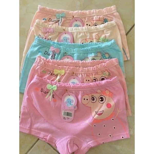 Quần chíp đùi cho bé gái, hàng cotton kháng khuẩn, chất liệu mịn đẹp, co giãn đàn hồi tốt